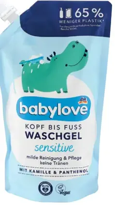 Babylove sensitive detský umývací gél