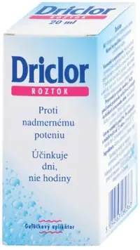 Driclor roztok proti nadmernému poteniu