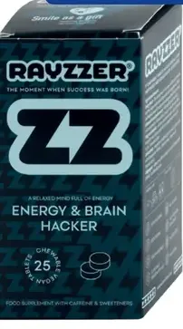 Rayzzer Energy & Brain Hacker cmúľacie tablety