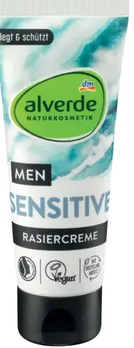 Alverde NATURKOSMETIK MEN SENSITIVE pánsky krém na holenie