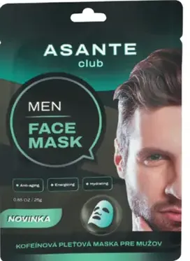 ASANTE club MEN pánska textilná pleťová maska