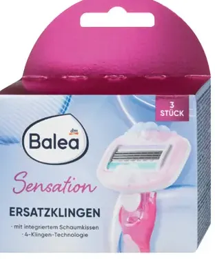 Balea Sensation náhradné holiace hlavice