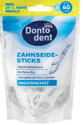 Dontodent dentálna niť a špáradlo 2v1