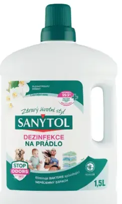 Sanytol dezinfekčný prostriedok na bielizeň a práčky