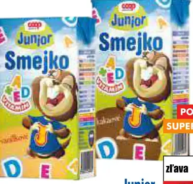 Junior Smejko ochutené mlieko
