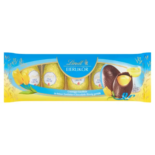 Lindt Horká čokoláda plnená vaječným likérom