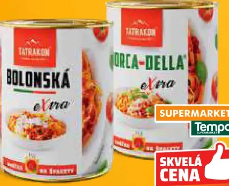 Tatramäso Tatarkon omáčka na špagety