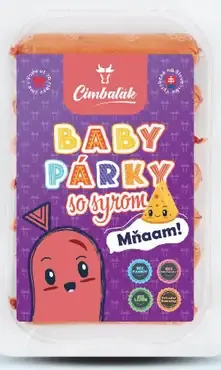 Cimbaľák Baby párky so syrom