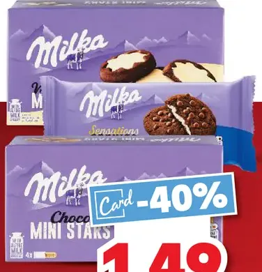 Milka sušienky mini stars