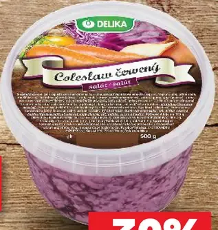 Delika Coleslaw červený
