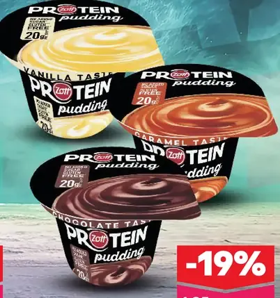 Zott Protein Pudding Vanilla Taste, Caramel Taste, Chocolate Taste