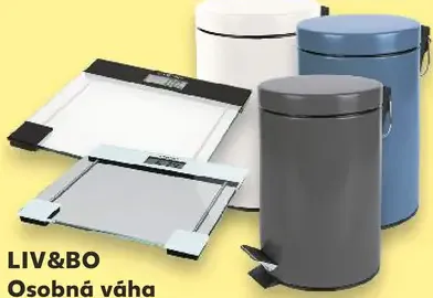 LIV&BO Osobná váha alebo Odpadkový kôš