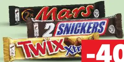 Mars Snickers Twix čokoládová tyčinka