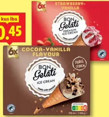 Bon Gelati Sorbetové kornútiky