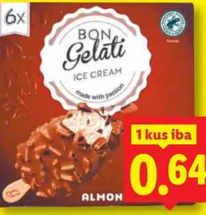 Bon Gelati Vanilková zmrzlina