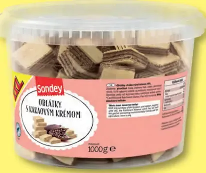 Sondey Oblátky s kakaovým krémom