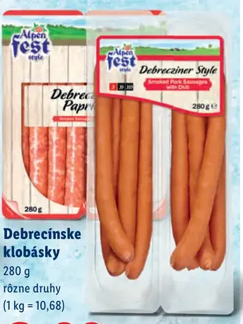 Debrecínske klobásky