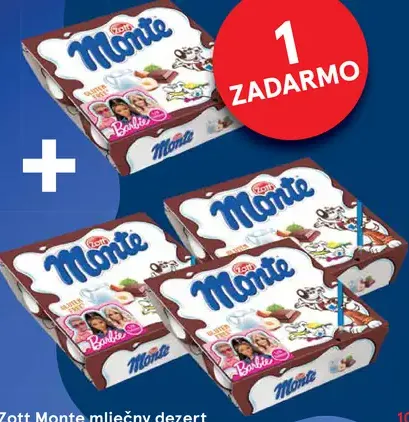 Zott Monte Mliečny dezert čokoládový s lieskovými orieškami