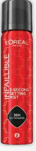 L'Oréal Paris Infallible 3-s nastaviteľný fixačný sprej