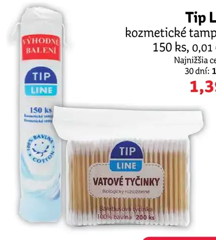 Tip Line vátové tyčinky