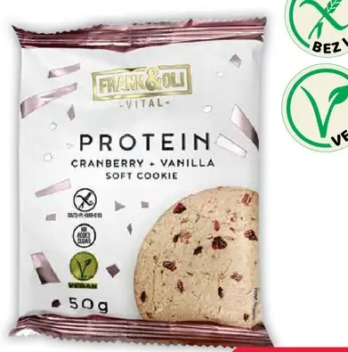 Frank&Oli Proteín sušienky Cranberry & Vanilla