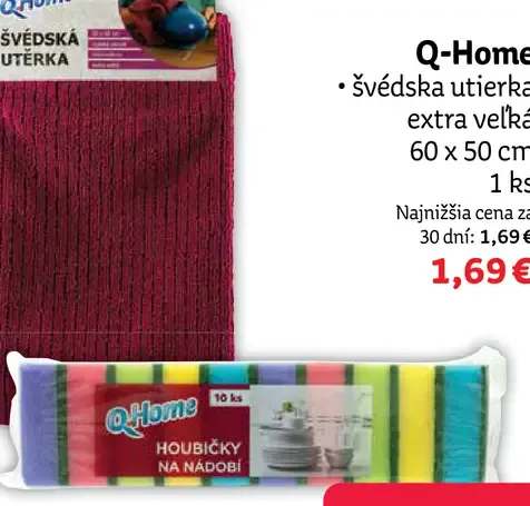 Q-Home švédska utierka extra veľká