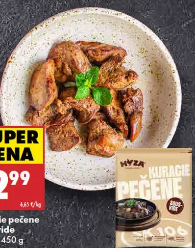 Kuracie pečené Sous vide Hyza