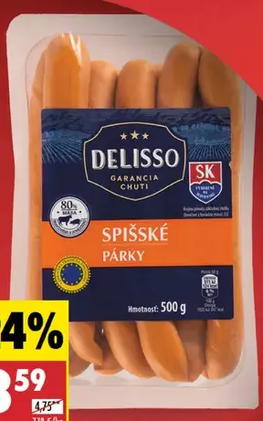 Delisso Spišské párky