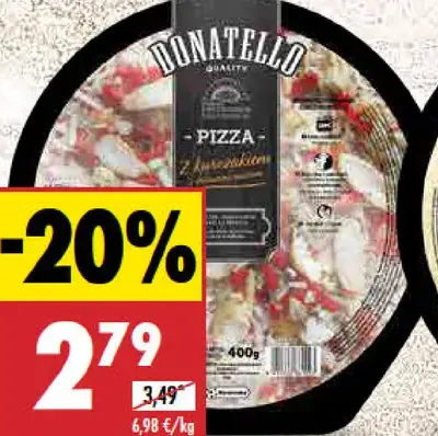 Donatello Pizza kuracia/capricciosa