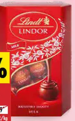 Lindt pralinky Lindor mliečne