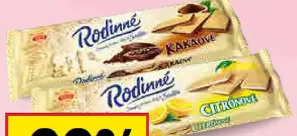 Oblátky rodinné kakaové/citrónové