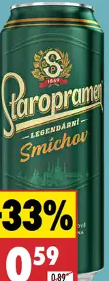 Staropramen výčapné plechovka