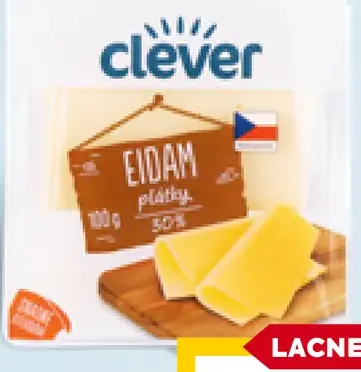 Clever eidam plátky 30%