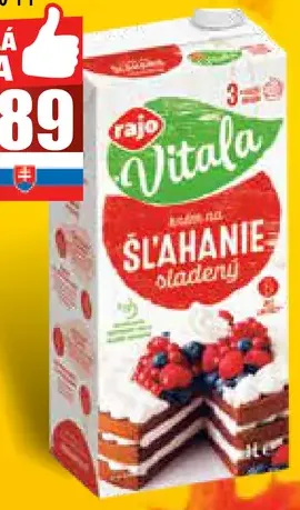 Rajo Vitala Krém na šľahanie 25%