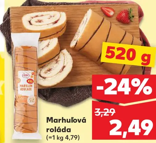 Marhuľová roláda