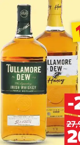 Tullamore Dew whisky alebo medový likér
