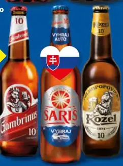 Gambrinus plechovka Kozel plechovka Šariš 10° plechovka