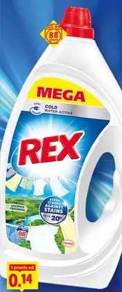 Rex Tekutý prací gél, prášok, kapsuly