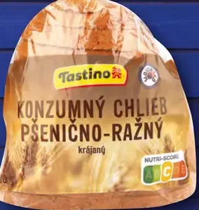 Tastino Konzumný chlieb pšenično-ražný krájaný