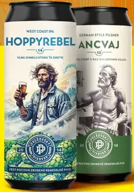 Prešovský pivovar Hoppy Rebel plechovka
