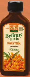 MaxiVita Bylinný elixír Rakytník + vitamin C