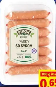 Pikok Pure detské párky so syrom