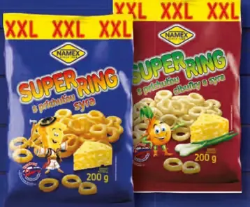 SuperRing s príchuťou cibule a syra rôzne druhy