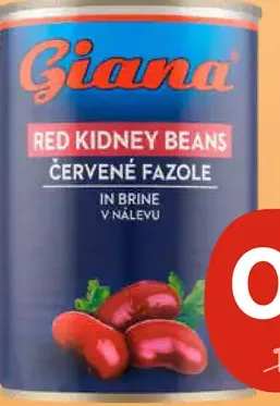 Giana Fazuľa Červená