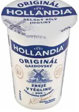 Hollandia Bio jogurt gazdovský biely s kultúrou BiFi