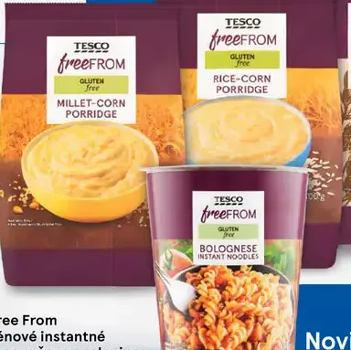 Tesco Free From bezgluténové instantné rezance so sušenou zeleninou