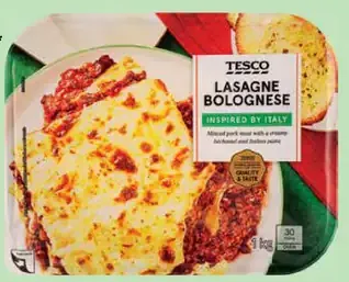 Tesco bolonské lazane