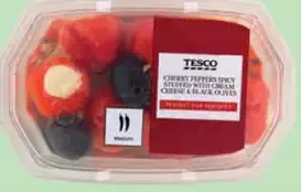 Tesco cherry papriky plnené syrom