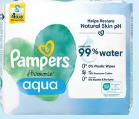 Pampers Harmonie aqua vlhčené utierky