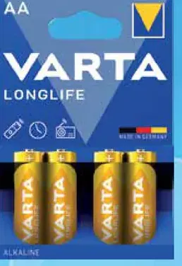 Varta Longlife batérie AA alebo AAA